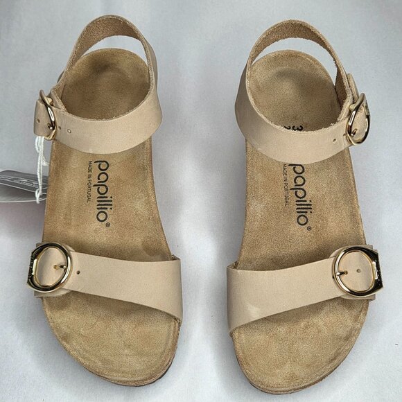NWT Birkenstock Women's Papillio Soley Sandcastle Wedge Sandals - Picture 2 of 8